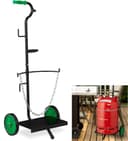 steekwagen gasflessen - voor 5 en 11 kg - rubberen banden - staal — afbeelding 2