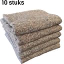 Ace Verpakkingen - Verhuisdeken / Opslagdekens - Verhuisdekens - 10 Stuks - 150 x 200 cm - Gestikte randen - Pakdeken - Beschermdekens - Grijs - Gerecycled — afbeelding 1