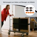 Meubellifter set met draaibare wielen — 500 kg — afbeelding 5