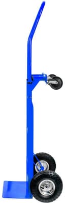 Mega-M Professionele Steekwagen 2w1 - Plateauwagen - Draagvermogen 250 kg - Luchtbanden - Ombouwbaar Horizontaal & Verticaal - Blauw RAL 5010 — afbeelding 4