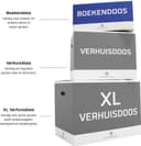 Boekendozen Professioneel - 10 stuks - 35 Liter - Extra stevig - Automatisch opzetbaar - 75 kg laadvermogen - Opbergbox - Direct gebruiksklaar — afbeelding 2