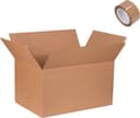 Verhuisdoos 1 stuk GROOT Karton 700 x 500 x 500 mm Kartonnen Verhuisdozen dubbele Golf Bruin Doos 70 x 50 x 50 cm opbergdoos STEVIG 5-laags karton 660g/m2 175 L — afbeelding 1