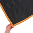 Gewatteerde verhuisdeken 183x101 cm — zwart — afbeelding 3