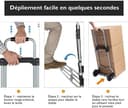 Opvouwbare steekwagen - 110 kg belastbaarheid - Aluminium - Zilver Grijs — afbeelding 5