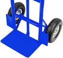 Mega-M Professionele Steekwagen 2w1 - Plateauwagen - Draagvermogen 250 kg - Luchtbanden - Ombouwbaar Horizontaal & Verticaal - Blauw RAL 5010 — afbeelding 5