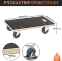 Transportroller 600 x 400 mm — 200 kg — afbeelding 5
