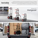 tectake® Steekwagen - Inklapbaar - Transportkar met stalen frame - Luchtbanden - Belastbaar tot 200 kg - Transporter voor kratten, dozen, verhuizing — afbeelding 3
