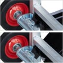steekwagen - professioneel - tot 200 kg - metaal - licht - universeel - zilverkleurig — afbeelding 3