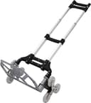 Inklapbare trapsteekwagen 75 kg — zilver/zwart — afbeelding 1