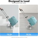 Inklapbare trapsteekwagen 75 kg — zilver/zwart — afbeelding 4