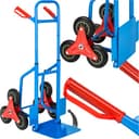 tectake® Trapsteekwagen - Traploper - Robuust Stalen Frame met Sterwielen - Belastbaar tot 200 kg - Ideaal voor Verhuizingen, Leveringen en Tuinwerk - 103 x 49 x 66 cm - Steekwagen voor Trappen - Trolley — afbeelding 1