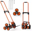 Steekwagen Traploper - Opvouwbare Trapklimwagen - Draagvermogen 54 kg - Telescopische Handgreep - 6 Wielen - 2 Spanbanden — afbeelding 1