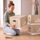Verhuisdozen - 20 stuks - 60 Liter - Extra stevige Verhuisdoos - Dubbel golf karton - 50 kg draagvermogen - Met handgrepen — afbeelding 6