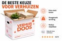 Verhuisdozen - 50 stuks - 54 liter - 40 kilo laadvermogen - Dubbelgolf karton - Geen tape nodig - Extra stevige handvatten - Duurzaam - FSC — afbeelding 3