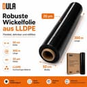 Dailygoods wikkelfolie zwart 50 cm x 300 m — afbeelding 4