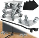 Set van 4 meubelrollers met hefboom — afbeelding 1