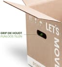 Verhuisdozen - 20 stuks - 60 Liter - Extra stevige Verhuisdoos - Dubbel golf karton - 50 kg draagvermogen - Met handgrepen — afbeelding 5
