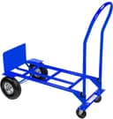 Mega-M Professionele Steekwagen 2w1 - Plateauwagen - Draagvermogen 250 kg - Luchtbanden - Ombouwbaar Horizontaal & Verticaal - Blauw RAL 5010 — afbeelding 3