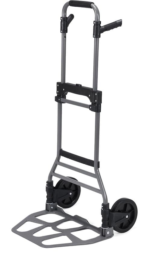 Packaway Professionele Steekwagen 130KG – Opvouwbare Transportkar voor verhuizen en dozen – Zwart