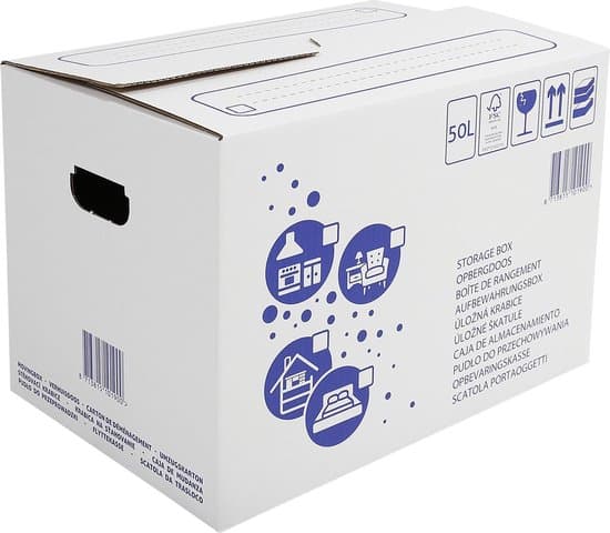Verhuisdoos 40 kg 50 L — extra sterk — 10 stuks