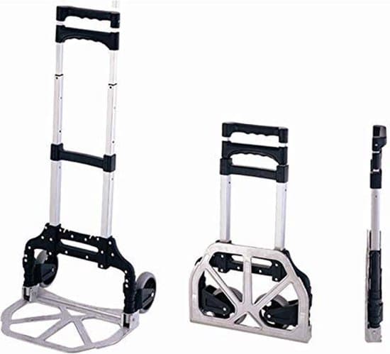 Kibani Steekwagen Opvouwbaar - 75 kg Draagvermogen - Transportwagen - Plateauwagen - Steekkar - Inklapbare Steekwagen - Meubelroller