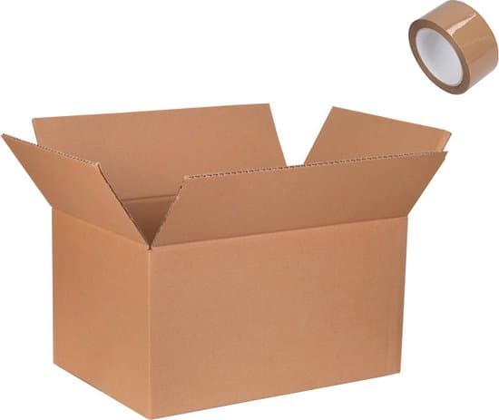 Verhuisdoos 1 stuk GROOT Karton 700 x 500 x 500 mm Kartonnen Verhuisdozen dubbele Golf Bruin Doos 70 x 50 x 50 cm opbergdoos STEVIG 5-laags karton 660g/m2 175 L