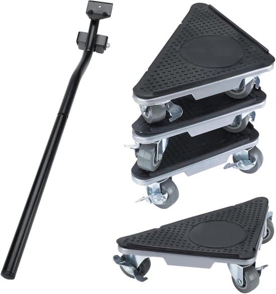 Draaibare meubelwagen set 2860 kg — zwart