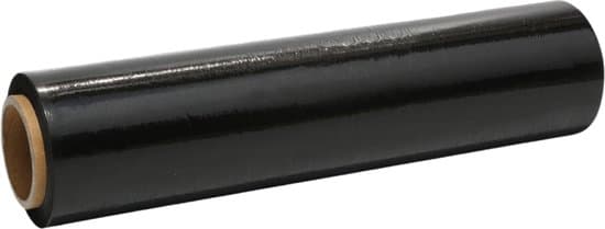 Rekfolie - Wikkelfolie - Stretchfolie - Inpakfolie - Krimpfolie - Palletfolie - Verhuis - Pallet - Zwart - 23 micron - 50 cm x 330 m - 1 rol - 2,5kg