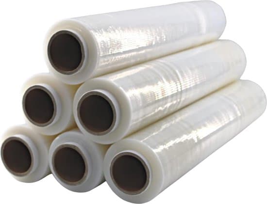Stretchfolie - Wikkelfolie - Handrollen 6 stuks Light 23 micron - eenzijdig Klevend en Transparant - 50 cm x 300 m - 6 rollen Palletfolie - palletfolie - handrollen