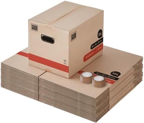 Extra sterke verhuisdozen 25 kg — 25 stuks